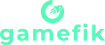 Imagem PNG da loga da gamefik na cor verde